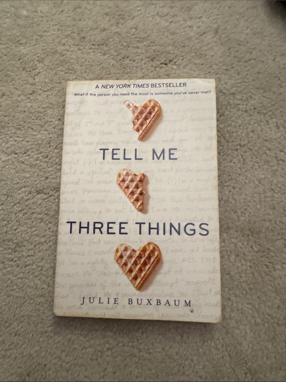 Tell Me Three Things by Julie Bauxbaum